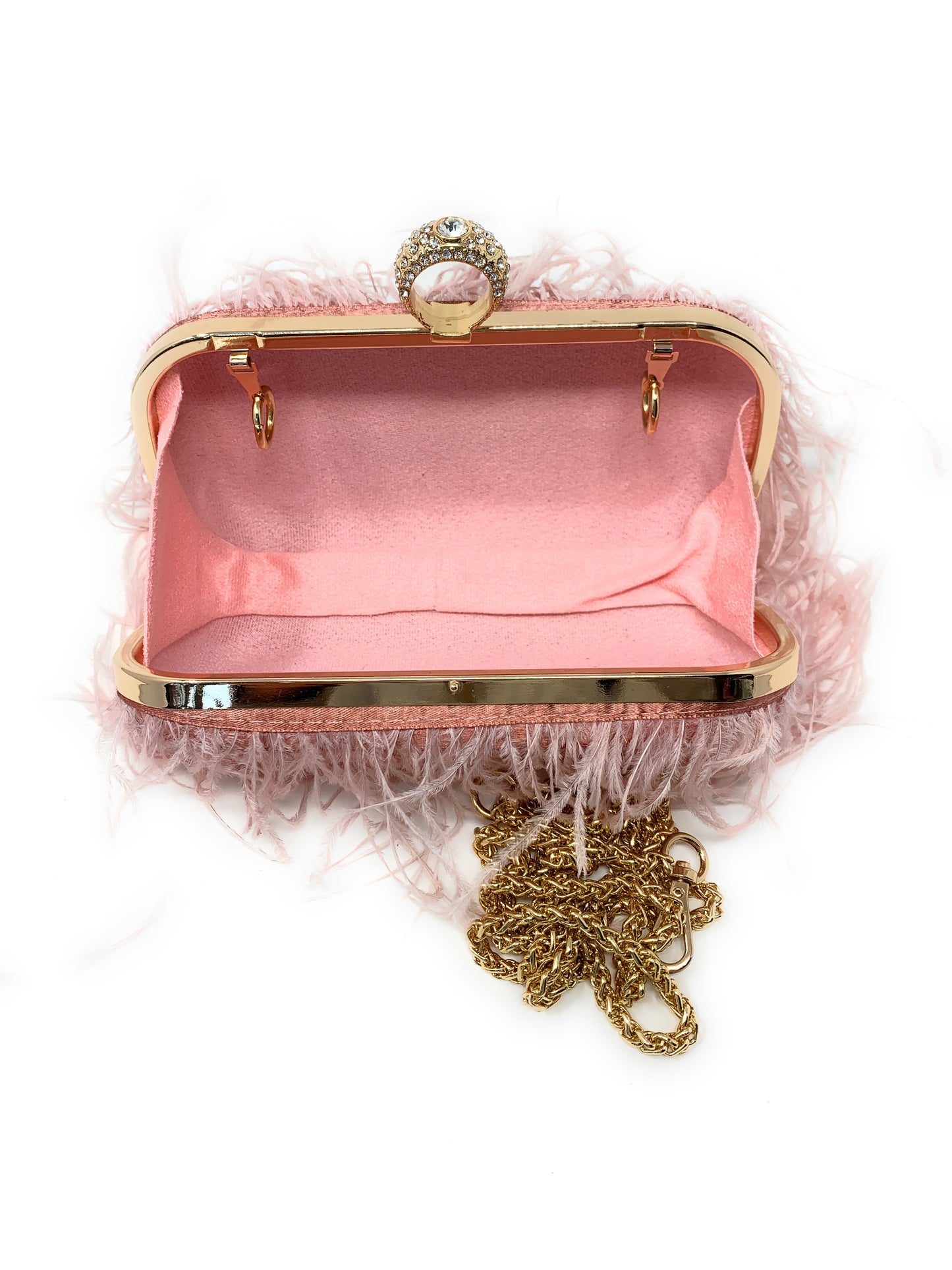 Molly Feather Clutch - Le Flip La Flop