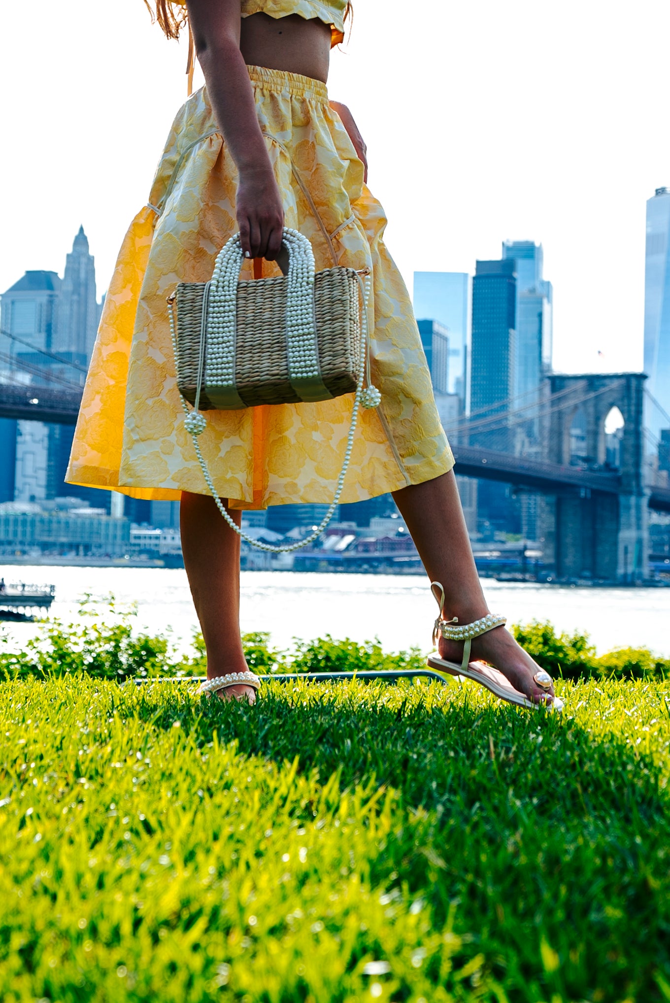 Mia Pearl Sandals - White Pearl - Le Flip La Flop