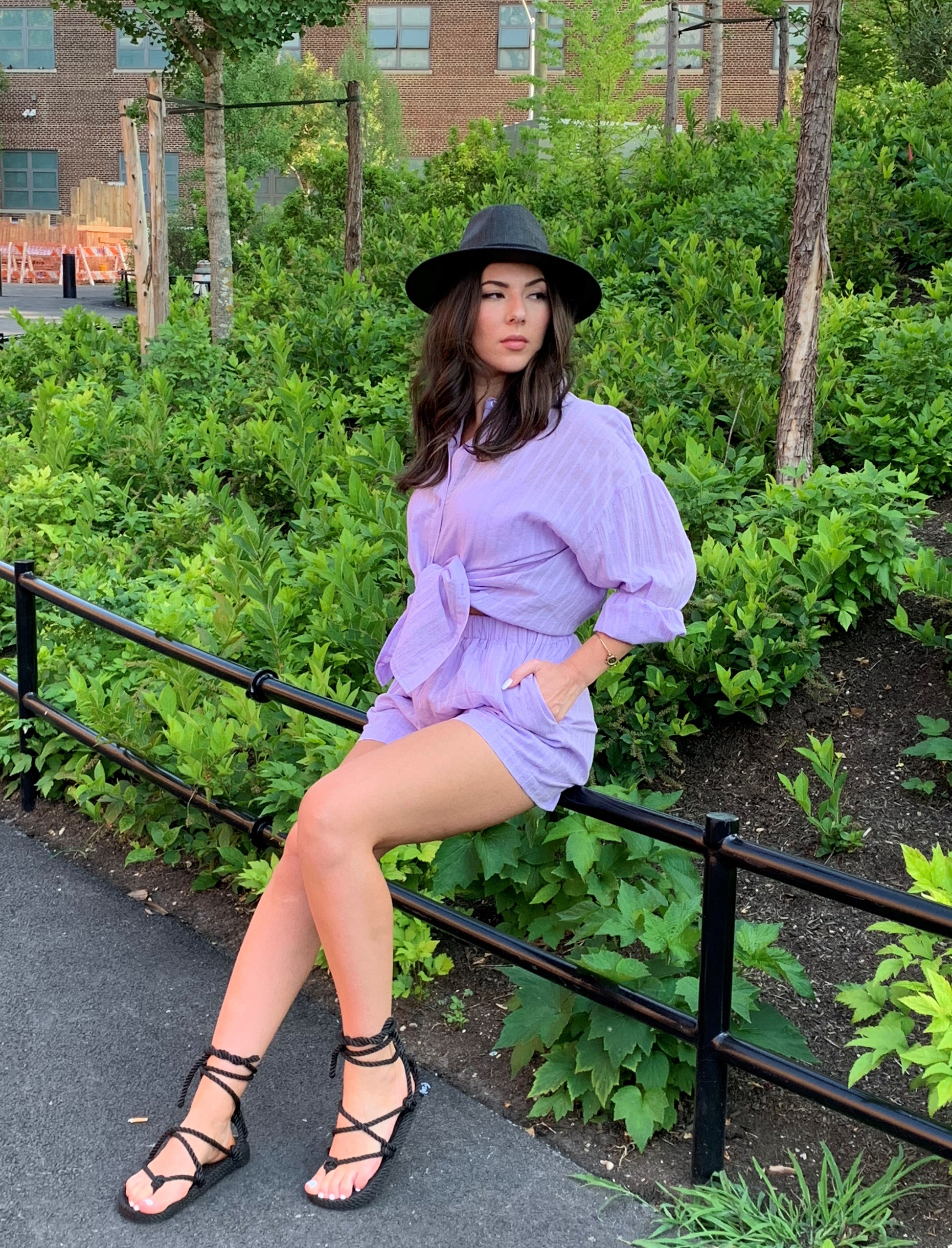 The Violet - Short and Blouse Set - Le Flip La Flop